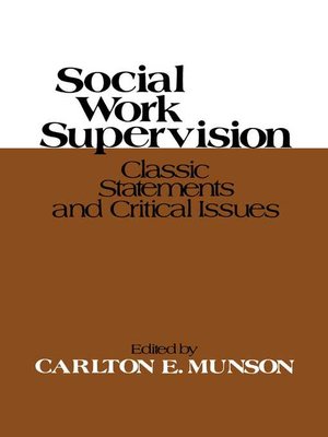 cover image of Social Work Supervision